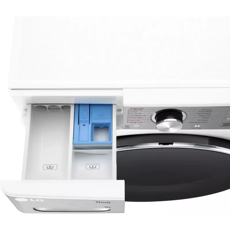 LG F2WR909P3W Veļas mazgājamā mašīna, 9kg, 47.5cm, 1200 apgr./min