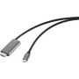 Renkforce USB-C uz HDMI adaptera kabelis, spraudnis HDMI-A ligzda, 1.50 m (RF-6409790)