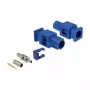 Koaksiālais savienotājs DELOCK 89757 FAKRA C vīrišķais, apzeltīti kontakti, 9.4×25.6×7.4 mm