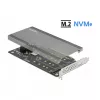 DeLOCK PCI Express x16 karte ar 4 x iekšējiem NVMe M.2 Key M slotiem 89044