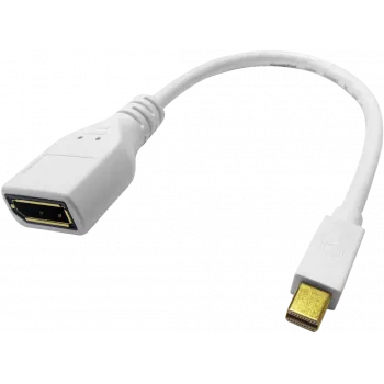 ROLINE - DisplayPort adapteris - Mini DisplayPort (vīrišķais) uz DisplayPort (sieviešu) - Melns (12.03.3163)