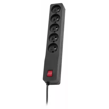 Pagarinātājs Lestar 1,5 m melns ar slēdzi un indikatoru, 10 A, 250 V, 460 W