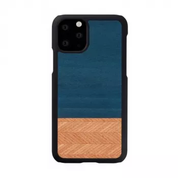 Man and Wood aizsargmaciņš iPhone 11 Pro — džinsa melns