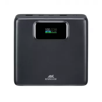 Power bank Rivacase VA1091 — 25800 mAh, kopējā izeja 100 W, USB porti