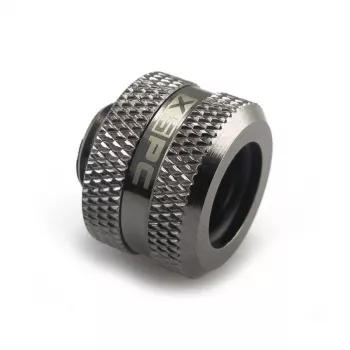 XSPC Savienotājs G1/4 uz 14mm cieto caurulīti, melns hroms - 8 gabali