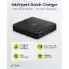 GOOBAY daudzportu USB-C PD GaN galda lādētājs 65 W, melns