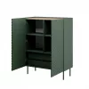 Plaukts ONDA 2D2S 98×45×127 cm zaļš, grīdas sienas skapis