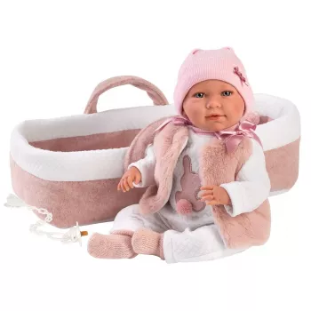 Leļļu lelle Llorens Mimi Rosa 42 cm — Llorens 74012, vinila un tekstila, kustīgas ekstremitātes