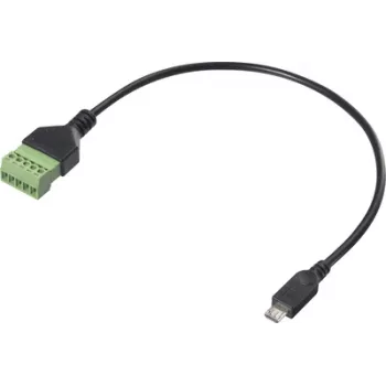 Renkforce USB 2.0 adaptera kabelis [1x Micro-B spraudnis - 1x skrūvspaiļu savienojums] RF-6443956 30 cm