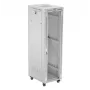 Brīvi stāvošs serveru skapis LANBERG FF01-6842-12SL 42U, 600×800 mm, 2121 mm, 1200 kg, IP20, pelēks