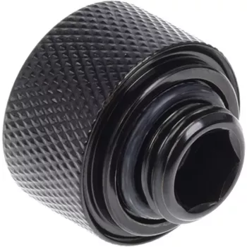 Alphacool Eiszapfen 16mm HardTube skrūvējams savienotājs G1/4 Deep Black