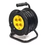 Pagarinātājs uz ruļļa 25m, 4 ligzdas, 3x2.5mm2