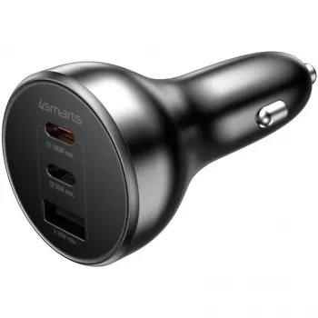 4smarts VoltRoad Ultimate 160W melns auto lādētājs (541224)