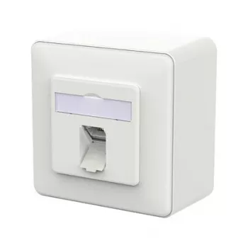 METZ CONNECT E-DAT C6A LSA++ 1 Port AP savienotājligzda, verkehrsweiß