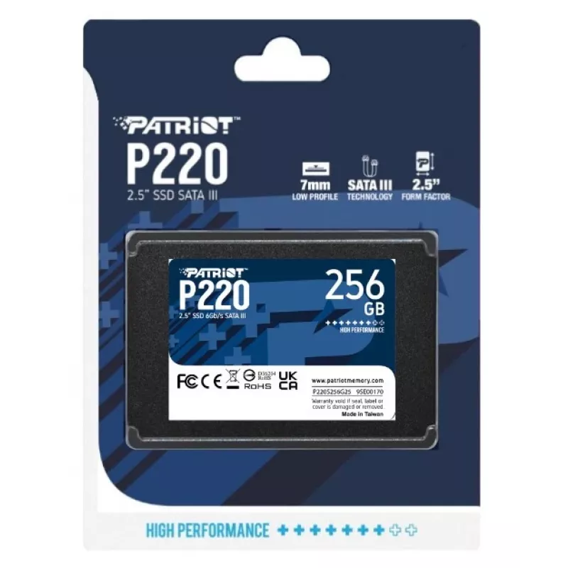 SSD disks Patriot P220 256GB 2,5 collu SATA III