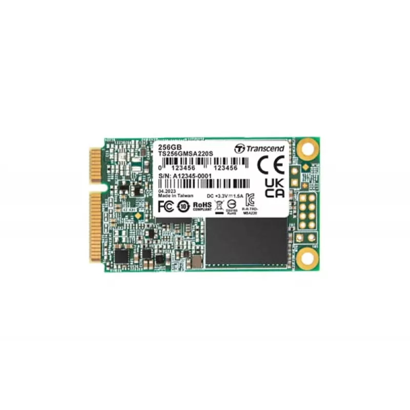 Transcend SSD 256GB MSA220S mSATA 3D NAND, SATA3 - cietvielu disks mSATA