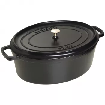 Cepešpanna Staub 40509-509-0 12 L Čuguns Melna