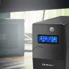 Qoltec Monolith nepārtrauktās barošanas avots (UPS) Double-conversion (Online) 1 kVA 600 W 2 SCHUKO kontaktligzdas