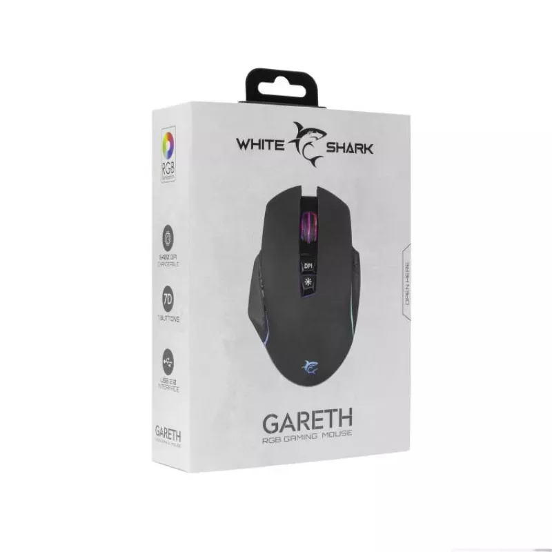 White Shark GM-5009 Gareth Black – spēļu pele