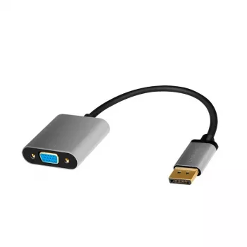 LogiLink CDA0109 Pārveidotājs DisplayPort uz VGA 0.15m Melns Pelēks