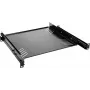 Rack plaukts Omnitronic 30100840 1U izvelkams — regulējams tērauda plaukts 19 collu statīviem