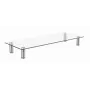 GEMBIRD MS-TABLE-GM-01 Stikla statīvs monitoram, melns, 580×210×90 mm