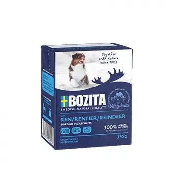 Slapjā suņu barība BOZITA Chicken & Deer Adult 370 g – bezgraudu, visām šķirnēm