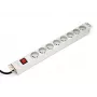DIGITUS Professional a-19-STRIP-2-IMP - strāvas sadalītājs (Rack - montējams statīvā) - AC 250 V - ieeja Barošanas avots - izeja