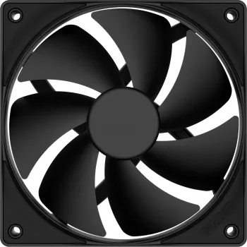 NZXT F Series F120P 120mm korpusa ventilators - Melns