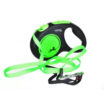 FLEXI New Neon M - izvelkamā pavada - 5 m
