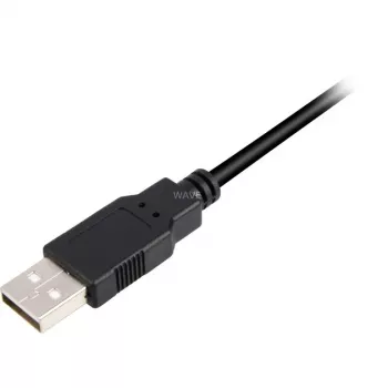 USB 2.0 kabelis, USB-A ligzda > Micro-USB spraudnis (melns, 3,0 m)