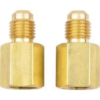 Adapteris testo 0554 3113 aukstumaģenta šļūtenēm — 1/4 collas uz 5/16 collas SAE un 7/16 collas uz 1/2 collas UNF