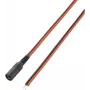 VOLTCRAFT Zemsprieguma savienojuma kabelis: ligzda 5.5/2.5 mm - atvērts gals 5.5/2.5 mm, 2 m, 1 gab.