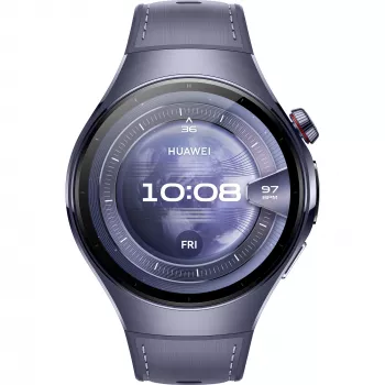 HUAWEI Watch 5 46mm (Rates-L39L) viedpulkstenis, pelēki violets, titāna korpuss un kompozītmateriāla siksniņa