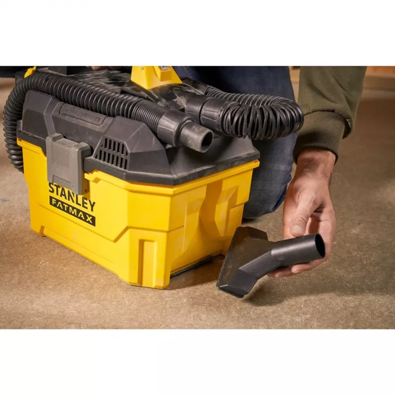 Stanley FATMAX SFMCV002B-XJ putekļsūcējs 7,5 L, mucas tipa, sausai un mitrai tīrīšanai, bez maisiņa
