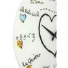 NeXtime klok 8030 Loving You, Ø43 cm, sienas, Balts/Daudzkrāsains
