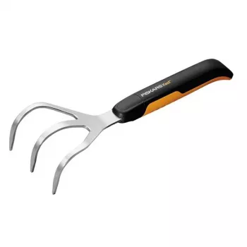 Fiskars Xact Black rokas kultivators, nerūsējošais tērauds