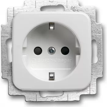 BUSCH JAEGER 2013-0-5291 - CEE 7/3 kontaktligzda - 2P+E - Balta - 250 V - 16 A