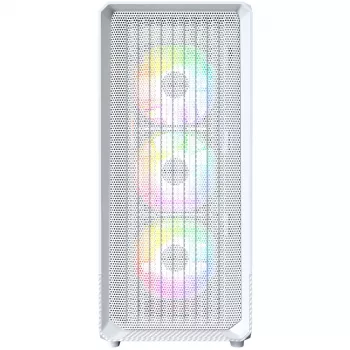 PC korpuss Montech X5 Midi Tower Balts ATX 3x140mm Ventilatori