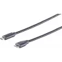 USB kabelis S/CONN 77142-1.0 USB 3.2 Gen 2 1 m USB C – Micro-USB B Melns