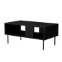 Kafijas galdiņš Cama Meble LUCCA 1000×550×460 mm taisnstūrveida melns