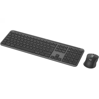 Logitech MK950 Signature Slim tastatūra un pele RF bezvadu + Bluetooth QWERTY US International Graphite