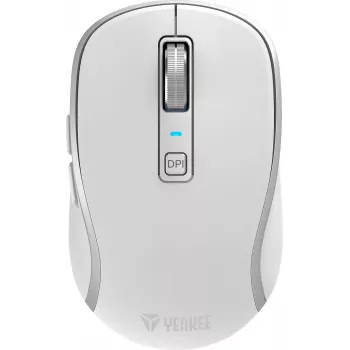 Yenkee YMS 2085WH NOBLE Bezvadu pele DUAL WiFi+Bluetooth, uzlādējama, 5 pogas