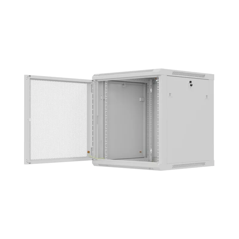 Sienas stiprinājuma servera skapis 19 inch 12U 600x600 mm pelēks Lanberg WF01