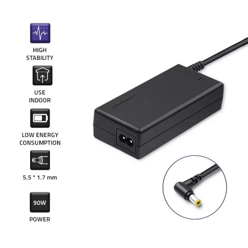 Qoltec 50087 90W strāvas adapteris Acer klēpjdatoriem