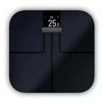 Elektroniskie personīgie svari GARMIN Index S2 — melni, max 181.4 kg, Wi‑Fi/Bluetooth, ķermeņa sastāvs