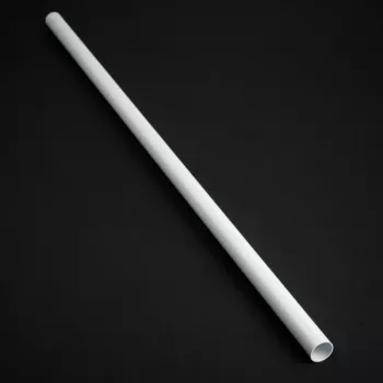 Cietā caurule Bitspower 16mm OD slīpēta misiņa caurule, 500mm, balta
