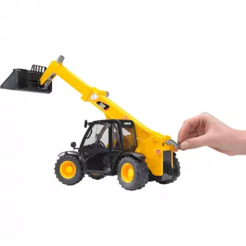 Bruder 02141 Caterpillar Telehandler plastmasas lauksaimniecības un būvniecības rotaļlieta