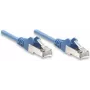 Intellinet tīkla vads, Cat5e, 15m, Zils, CCA, SF/UTP, PVC, RJ45, zeltīti kontakti, Snagless, Booted, Mūža garantija