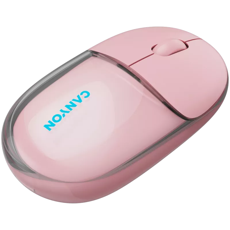 CANYONE pele OnClick 24 BT/Bezvadu Caurspīdīga/Rozā